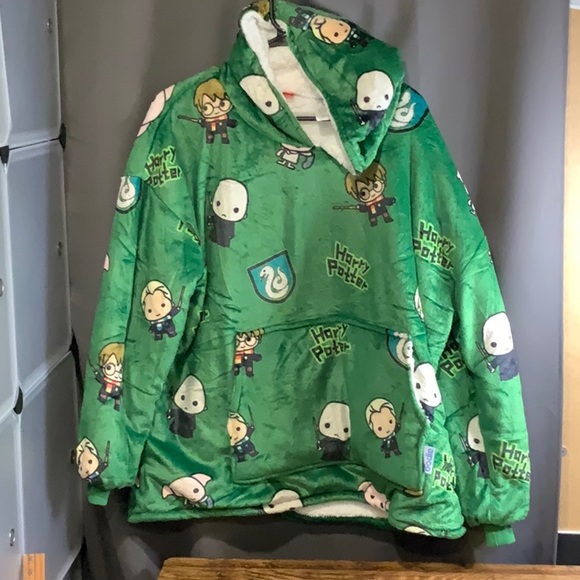 Harry Potter Slytherin Oodie Hoodie kids 4-13 (like a womans medium) RARE!!! - Picture 1 of 9